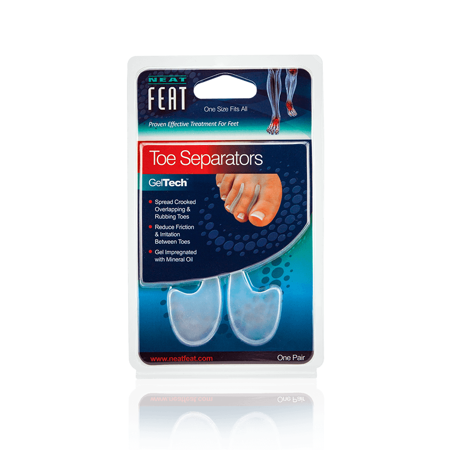 Gel Toe Separators for Toe Rubbing Prevention - Neat Feat Foot & Body Care