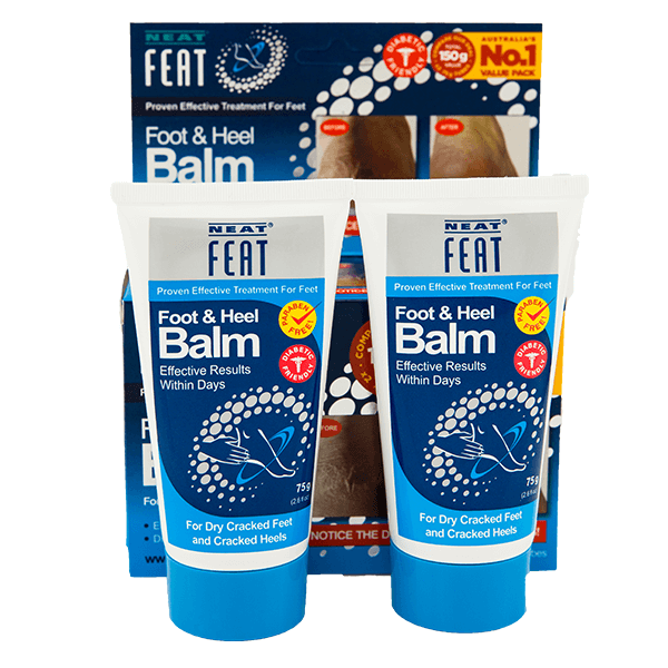 Heel Balm 75G – Twin Pack for Dry, Cracked feet - Neat Feat Foot & Body Care