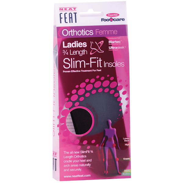Neat Feat Ladies 3/4 Length Slim Fit Insoles - Neat Feat Foot & Body Care