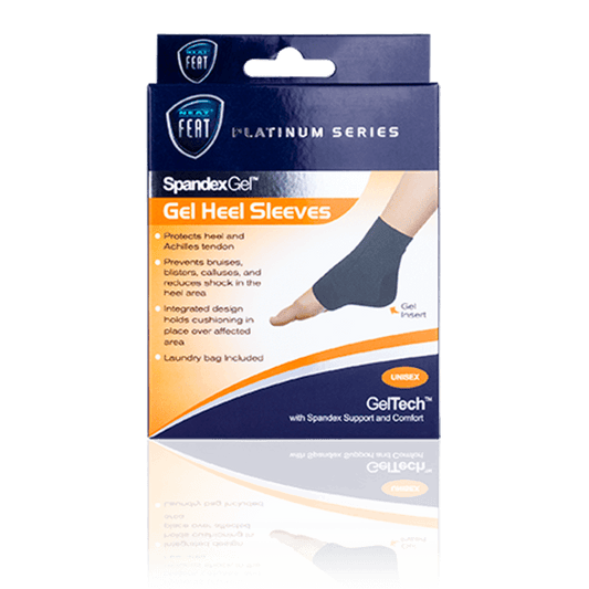 Platinum Series Spandex Gel Heel Sleeve Protects Achillies Tendon - Neat Feat Foot & Body Care